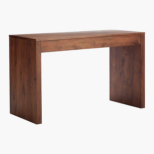 cb2 runway acacia wood desk