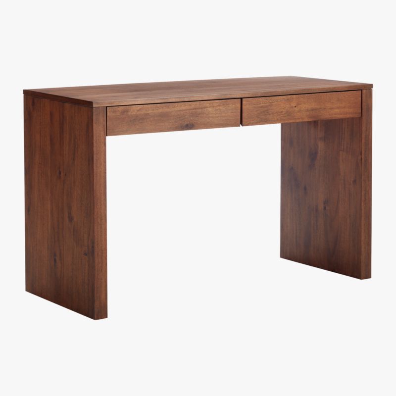 Runway 2-Drawer Acacia Wood Desk - image 5 of 10