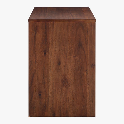 Runway 2-Drawer Acacia Wood Desk