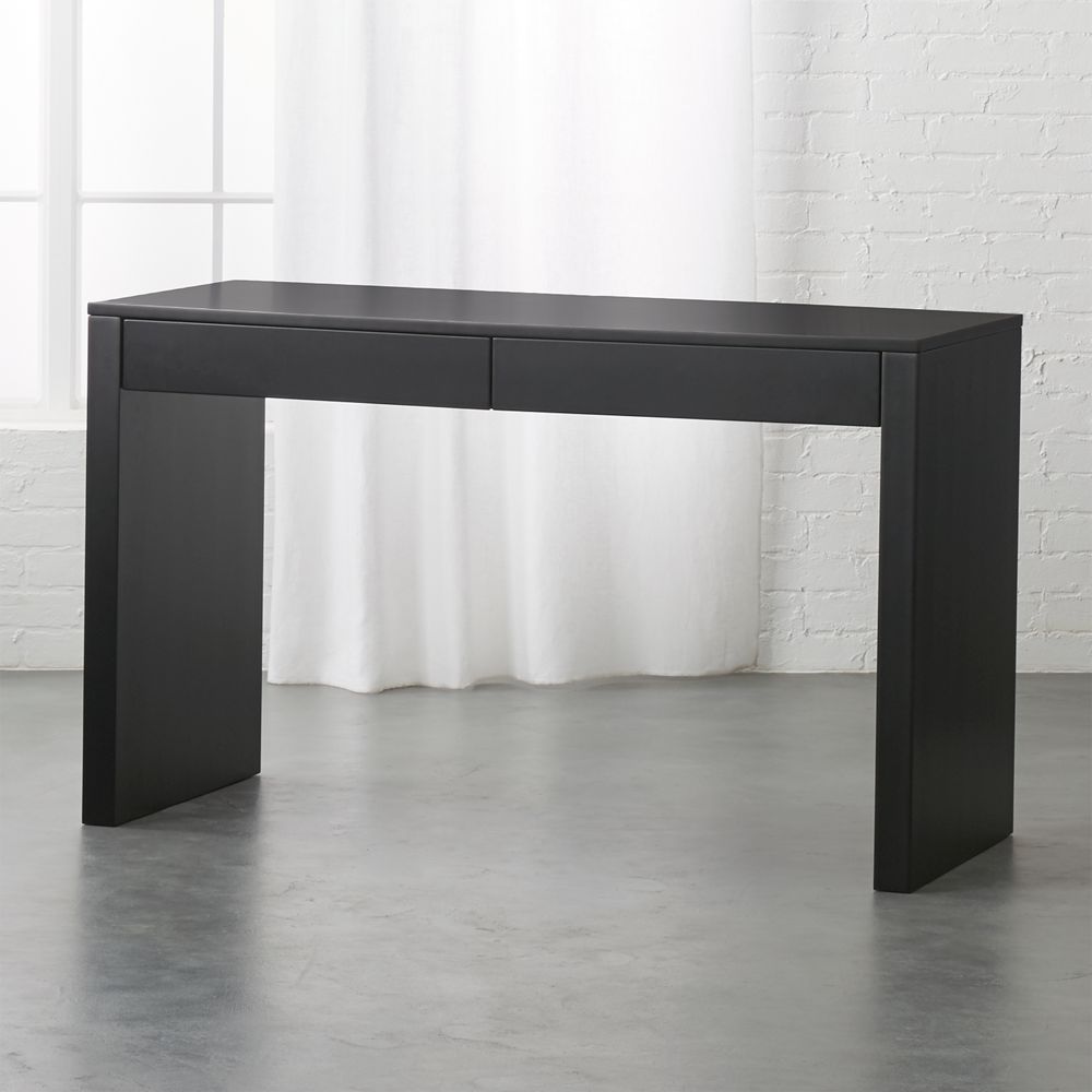 Runway Black Lacquer Desk