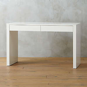 White Desks Leaning Modular More Cb2