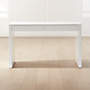 Runway Modern 2-Drawer White Lacquered Wood Desk + Reviews | CB2