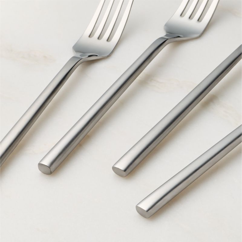 Rush 20-Piece Brushed Silver Flatware Set - image 2 of 6