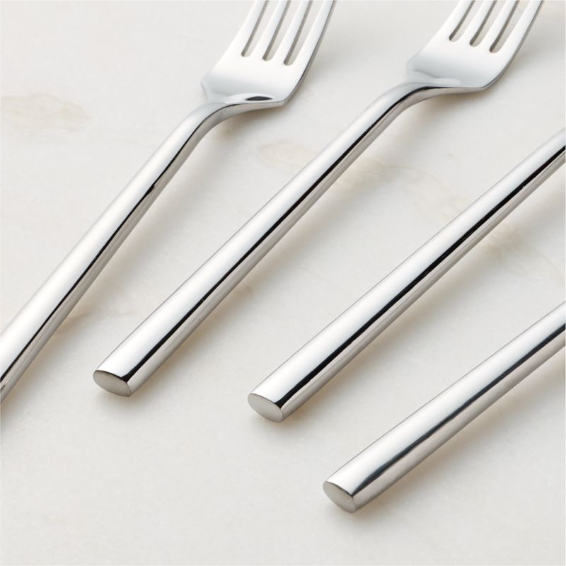 Rush 20-Piece Shiny Silver Flatware Set - image 2 of 4