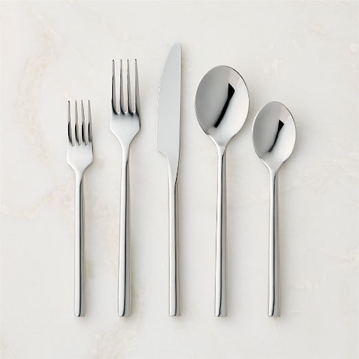 Rush 20-Piece Shiny Silver Flatware Set