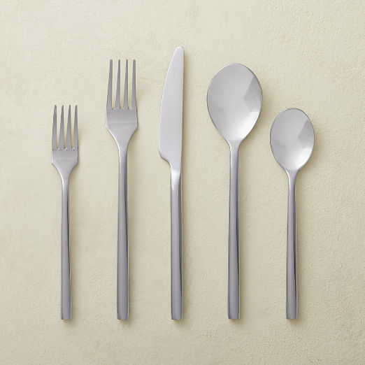 Rush 20-Piece Shiny Silver Flatware Set