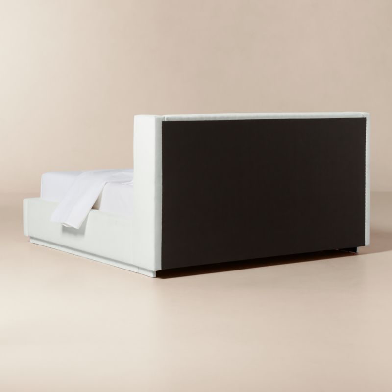 Russell Ivory Upholstered King Storage Bed - image 4 of 9