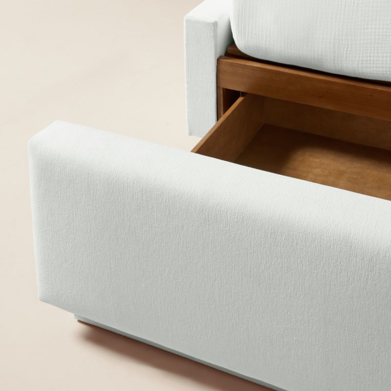 Russell Ivory Upholstered King Storage Bed - image 7 of 9