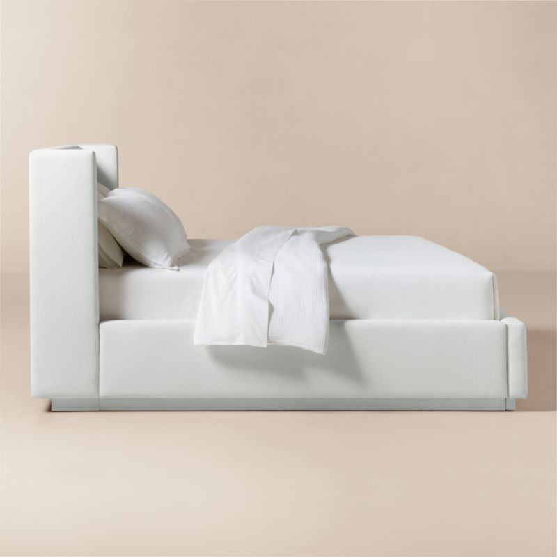 Russell Ivory Upholstered King Storage Bed - image 3 of 9