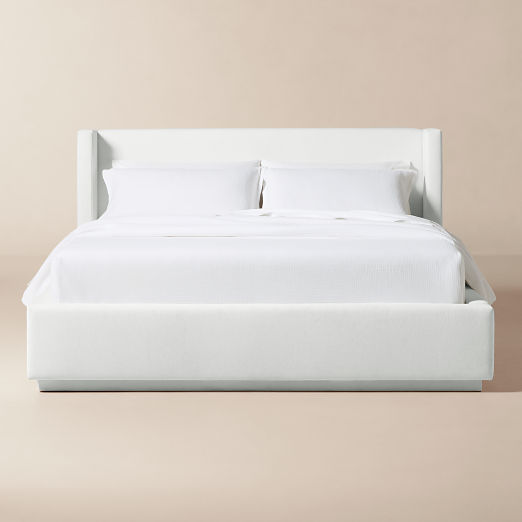 Russell Ivory Upholstered Storage Bed