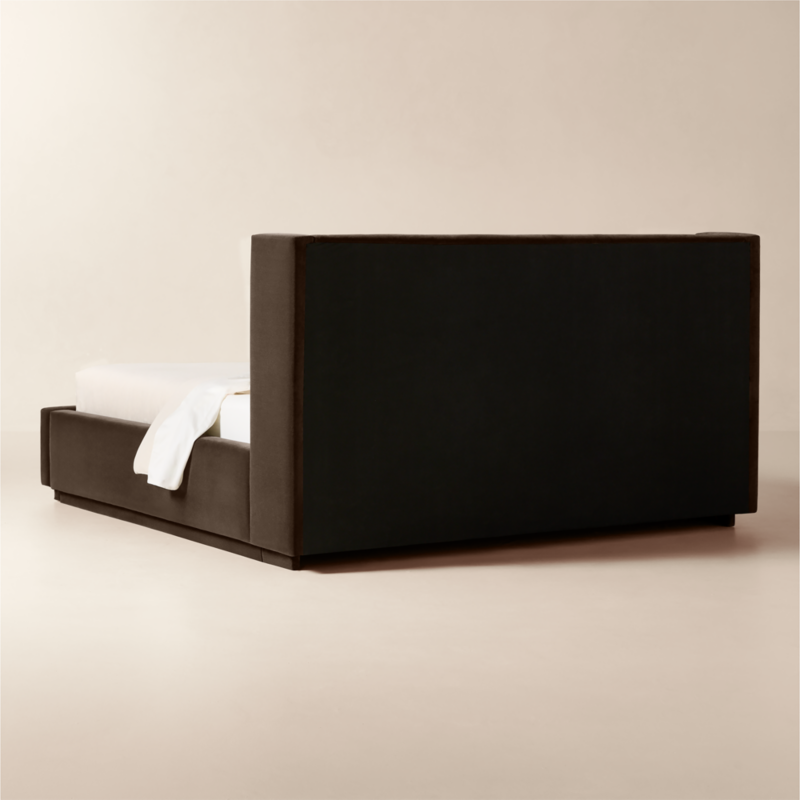 Russell Mink Faux Mohair Upholstered King Storage Bed - image 6 of 11