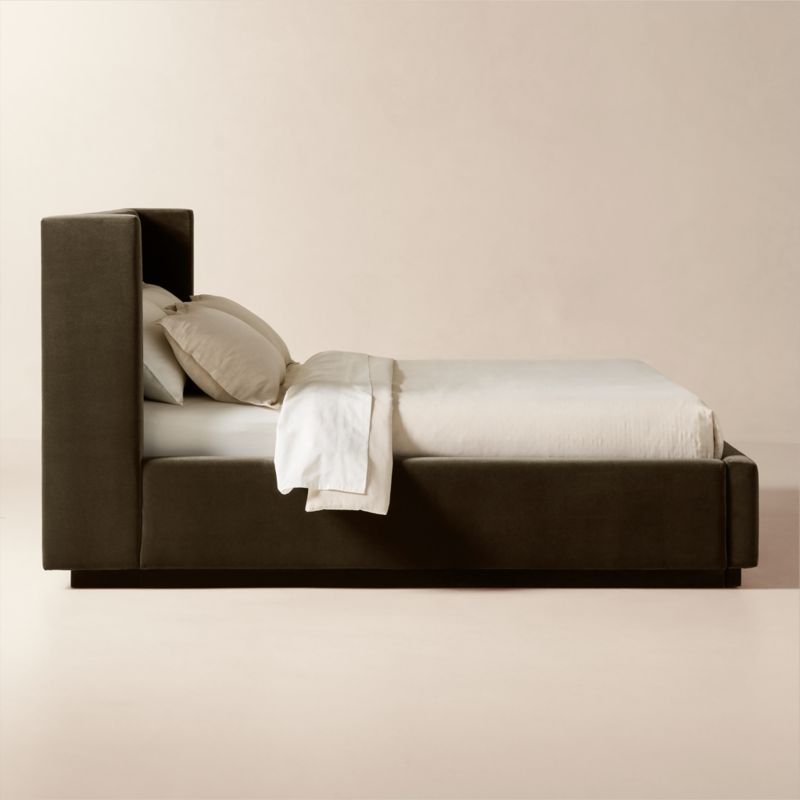 Russell Mink Faux Mohair King Storage Bed - image 6 of 11