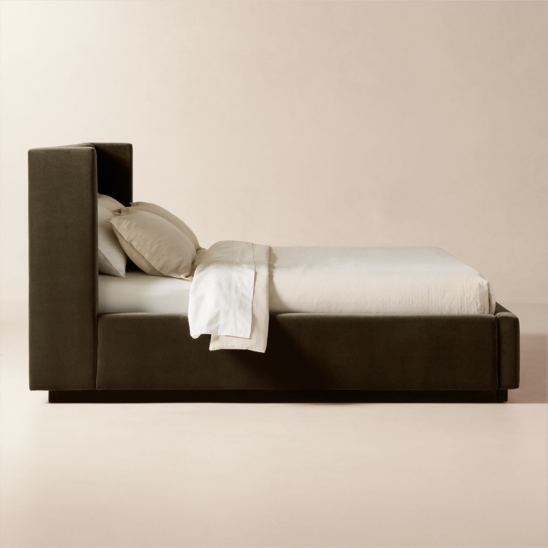 Russell Mink Faux Mohair Upholstered King Storage Bed - image 5 of 11