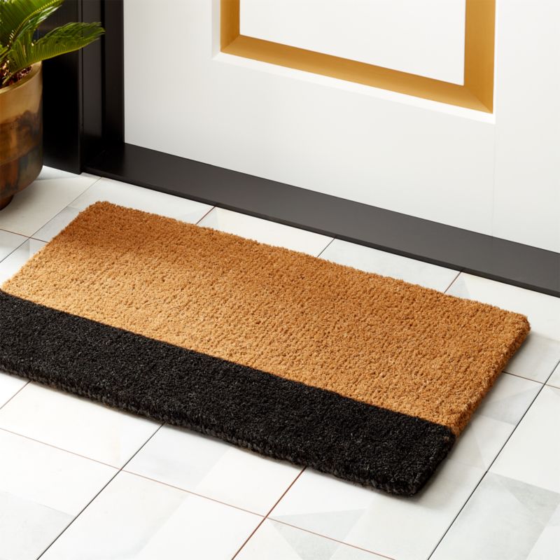 Ryder Jute Stripe Coir Doormat + Reviews CB2 Canada