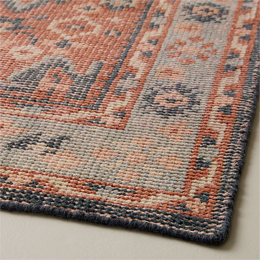 Rylee Hand-Knotted Red Wool Runner Rug 2.5'x8'