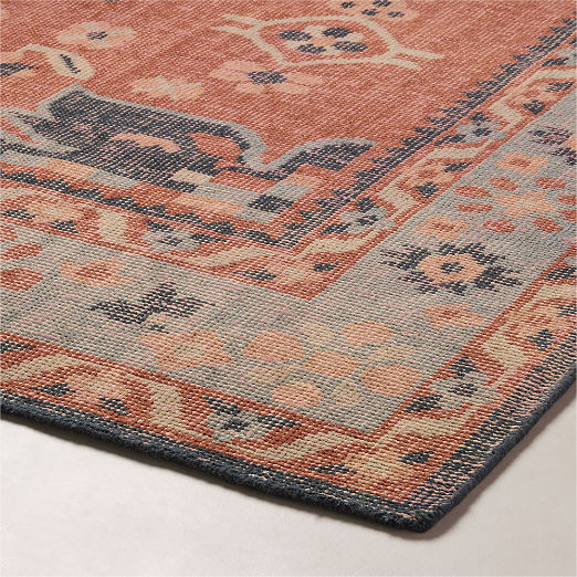 Rylee Hand-Knotted Red Wool Area Rug