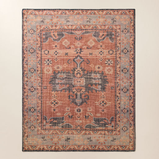 Rylee Hand-Knotted Red Wool Area Rug