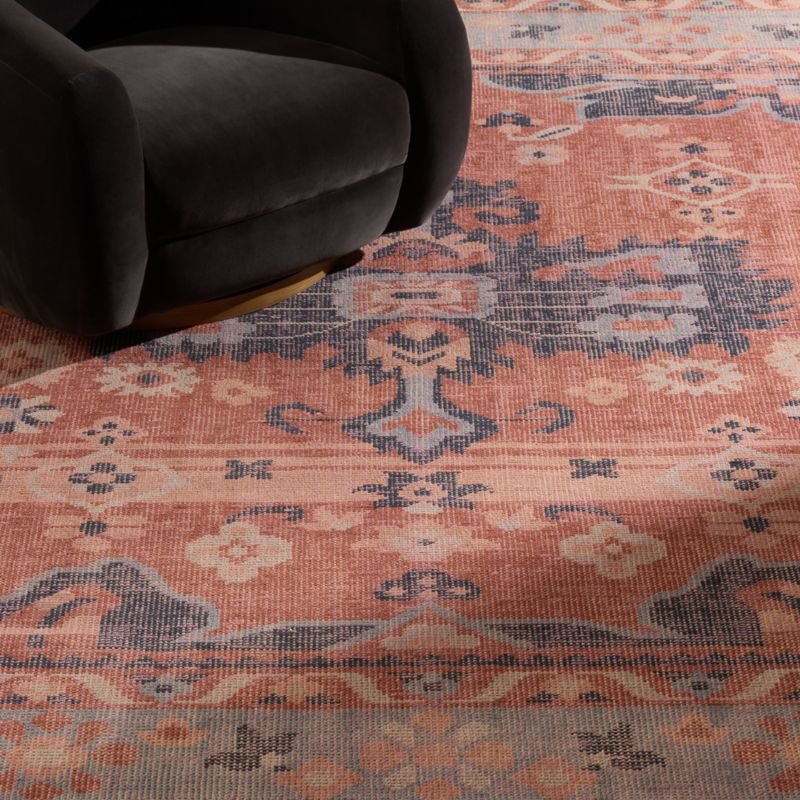 Rylee Hand-Knotted Red Wool Area Rug 8'x10' - image 2 of 4