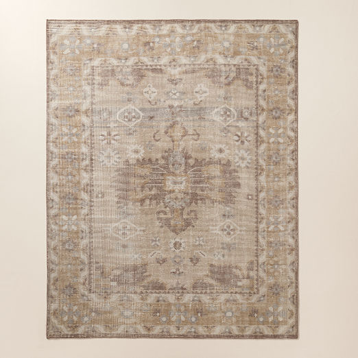 Rylee Hand-Knotted Taupe Wool Area Rug