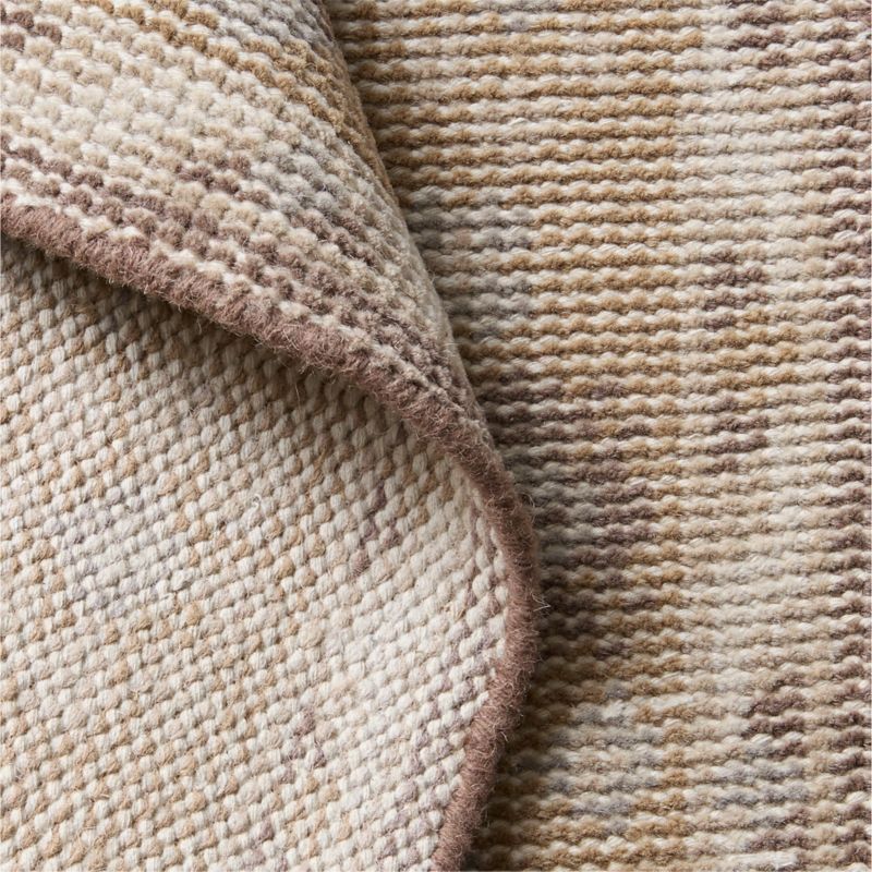 Rylee Hand-Knotted Taupe Wool Runner Rug 2.5'x8' - image 3 of 4