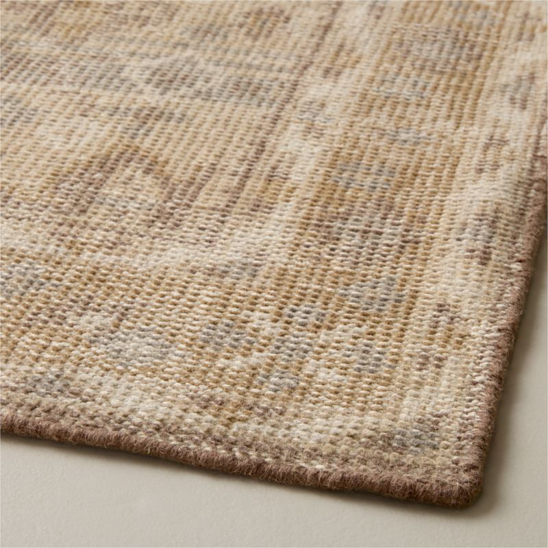 Rylee Hand-Knotted Taupe Wool Runner Rug 2.5'x8' - image 2 of 4