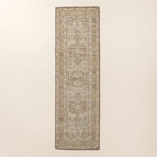 Rylee Hand-Knotted Taupe Wool Runner Rug 2.5'x8'