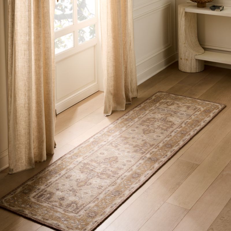 Rylee Hand-Knotted Taupe Wool Runner Rug 2.5'x8' - image 1 of 4