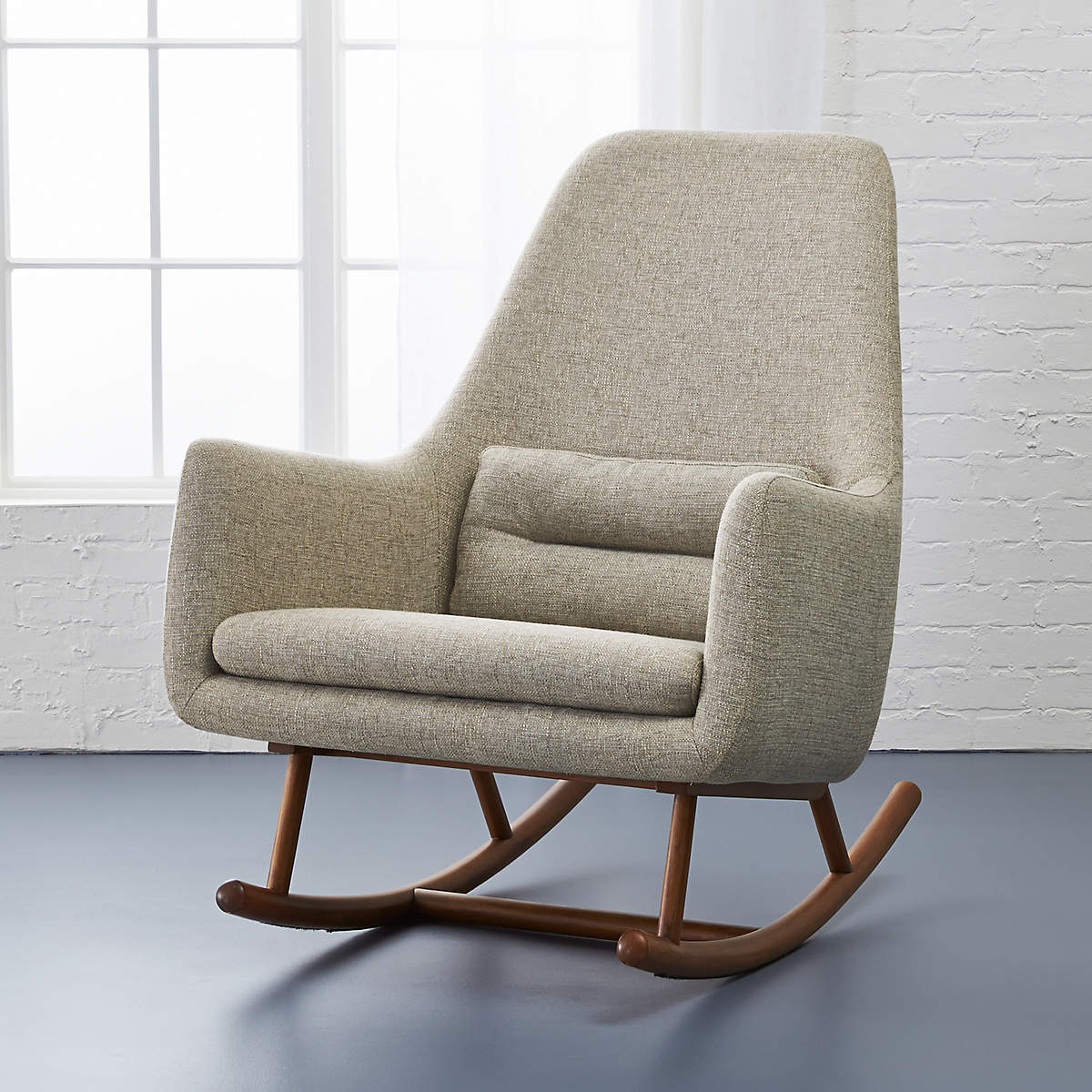 Saic Quantam Modern Rocking Chair + Reviews CB2 Canada