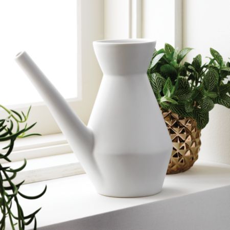Saic White Watering Can Reviews Cb2