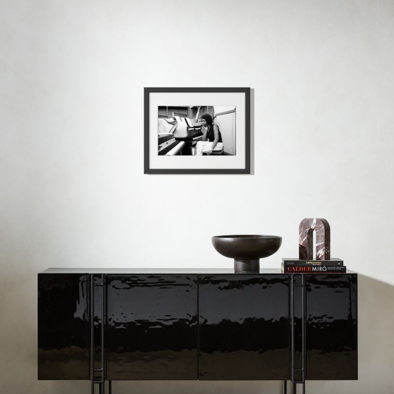 'Aretha at the Piano' Photographic Print in Black Frame 21.5"x17.5" - image 3 of 5