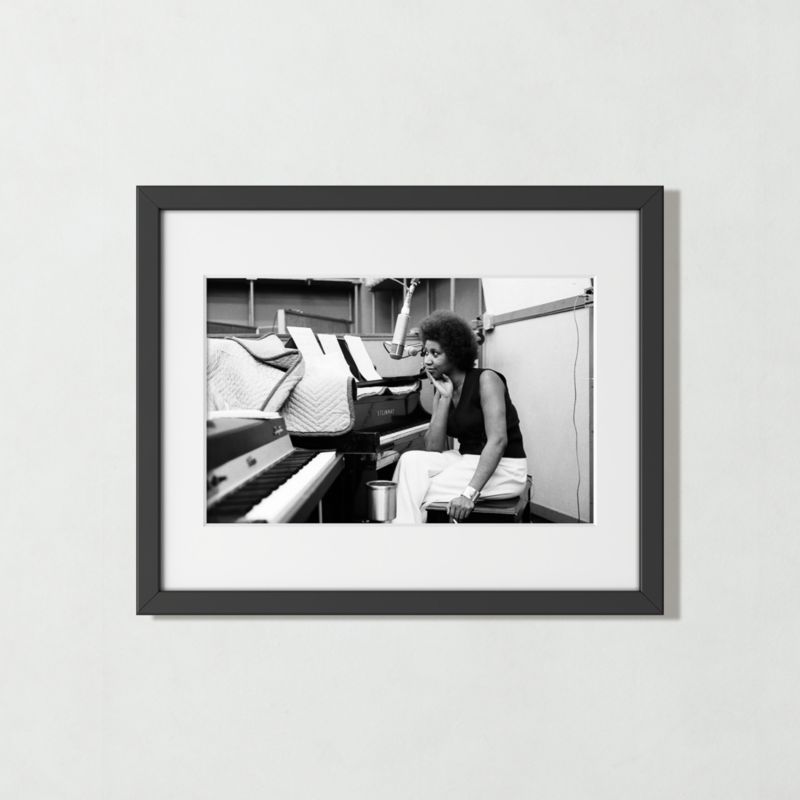 'Aretha at the Piano' Photographic Print in Black Frame 21.5"x17.5" - image 0 of 5