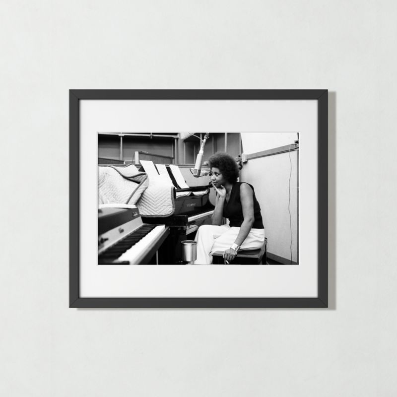 'Aretha at the Piano' Photographic Print in Black Frame 25.5"x21.5" - image 0 of 5