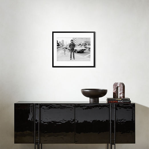 'Bruce Springsteen on Sunset Strip' Photographic Print in Black Frame