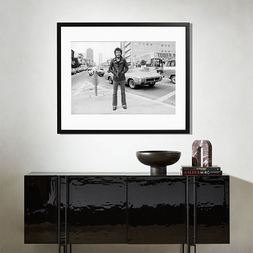 'Bruce Springsteen on Sunset Strip' Photographic Print in Black Frame 38"x31"