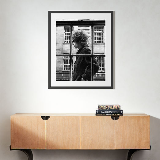 'Bob Dylan, 1966' Photographic Print in Black Frame 17"x21"