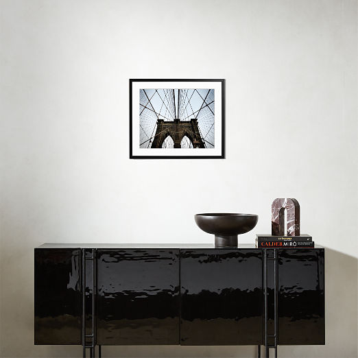 'Brooklyn Bridge' Photographic Print In Black Frame