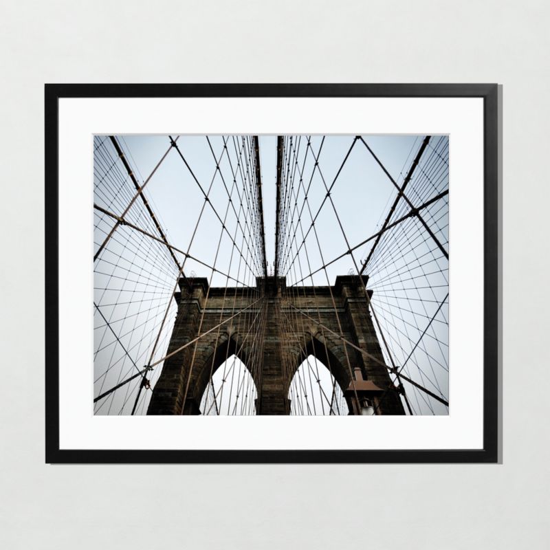 'Brooklyn Bridge' Photographic Print In Black Frame 21"x17" - image 1 of 3