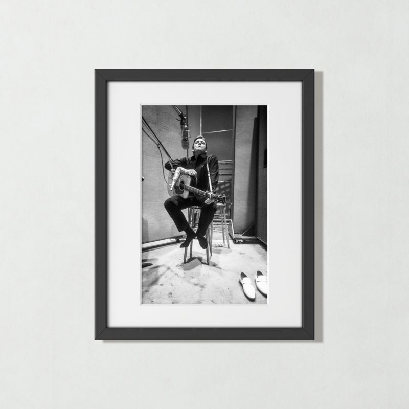 'Johnny Cash in the Studio' Photographic Print in Black Frame 21.5"x17.5" - image 0 of 5