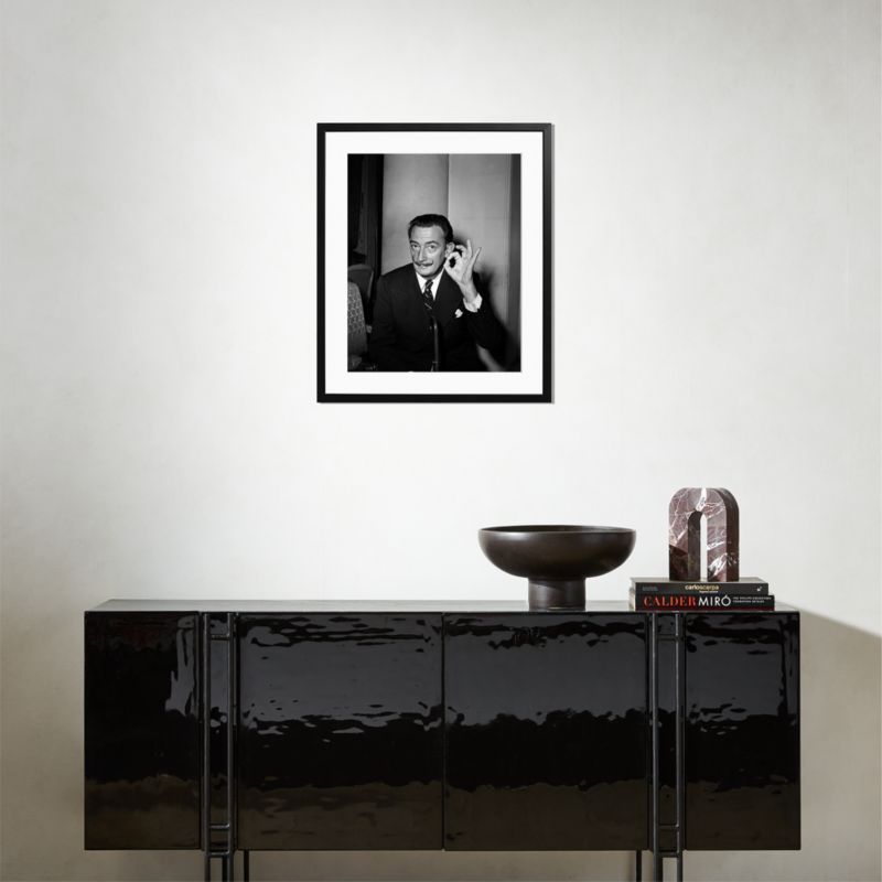 'Dali In Paris, 1953' Photographic Print In Black Frame 1953 21"x25" - image 1 of 2
