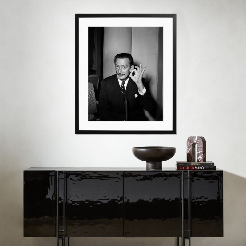 'Dali In Paris, 1953' Photographic Print In Black Frame 1953 5"x38" - image 1 of 2