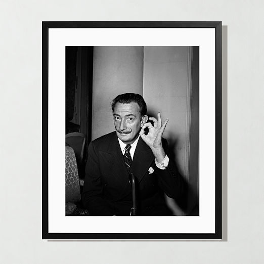 'Dali In Paris, 1953' Photographic Print In Black Frame