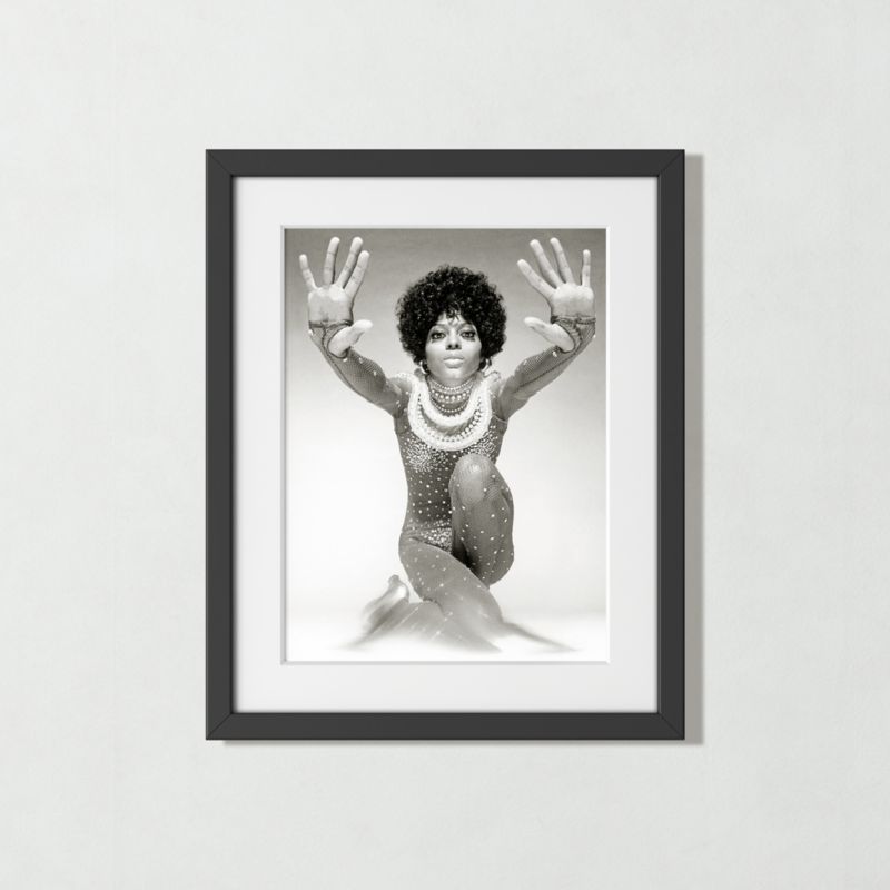 'Diana Ross Reaching Out' Photographic Print in Black Frame 21.5"x17.5" - image 0 of 6