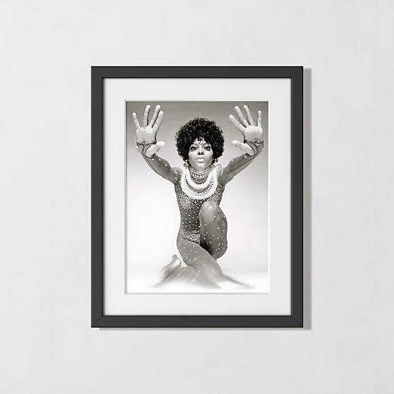 'Diana Ross Reaching Out' Photographic Print in Black Frame 21.5"x17.5"