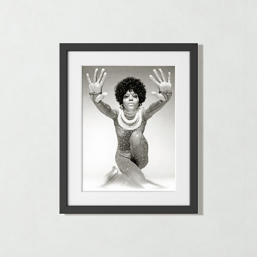 'Diana Ross Reaching Out' Photographic Print in Black Frame 21.5"x17.5"