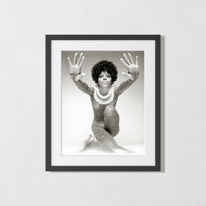 'Diana Ross Reaching Out' Photographic Print in Black Frame 25.5"x21.5" - image 0 of 9