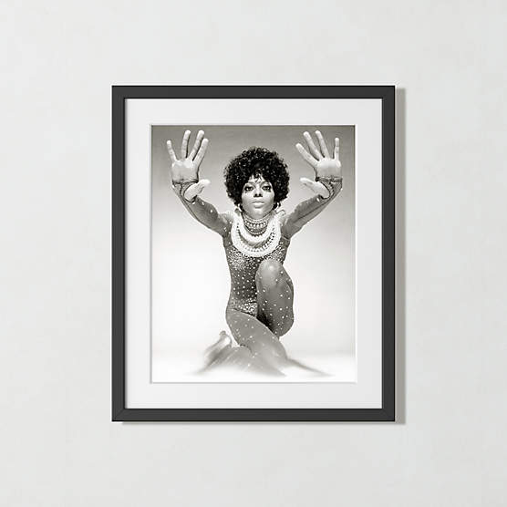 'Diana Ross Reaching Out' Photographic Print in Black Frame 25.5"x21.5"