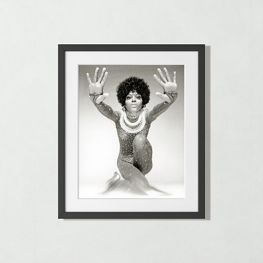 'Diana Ross Reaching Out' Photographic Print in Black Frame 25.5"x21.5"