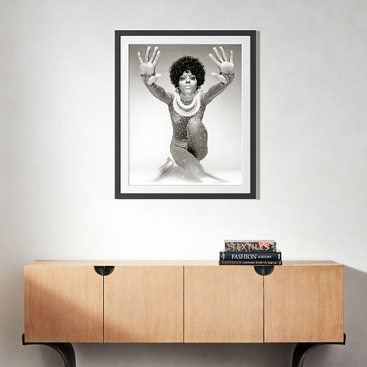 'Diana Ross Reaching Out' Photographic Print in Black Frame 25.5"x21.5"