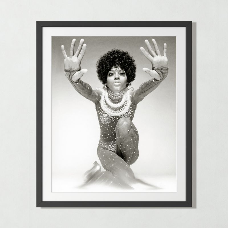 'Diana Ross Reaching Out' Photographic Print in Black Frame 21.5"x17.5" - image 2 of 6