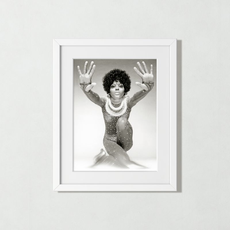 'Diana Ross Reaching Out' Photographic Print in White Frame 21.5"x17.5" - image 0 of 9